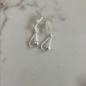 Elegant Silver Drop Earrings